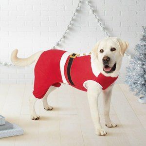 Wondershop Pet Santa Claus Christmas Holiday Pajamas Red PJS Dog Size Medium
